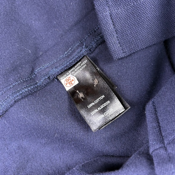 NWT Kenneth Cole L/S Knit Pique Button Up Shirt Mens Sz L Navy Blue Light Weight - Picture 12 of 16